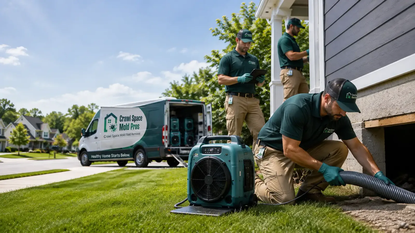 Crawl Space Mold Removal in Wales, MA